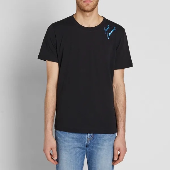 saint laurent script tee